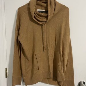 Jones New York sport size M speckled gold cowlneck long sleeve